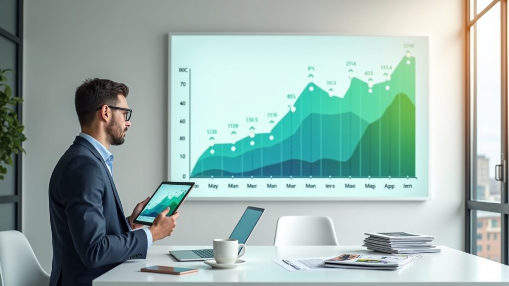 Monthly profit chart from flipping business